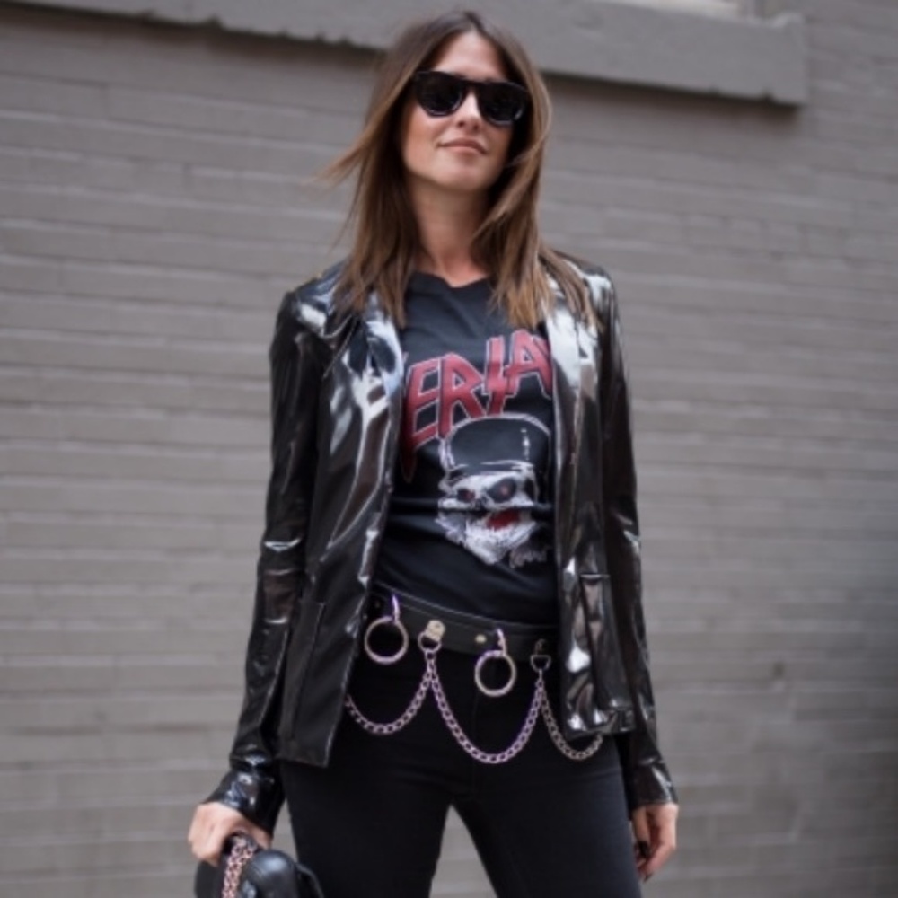 Banana Republic genuine patent leather jacket (6)